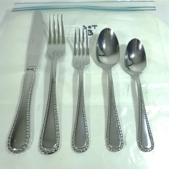 Oneida Pebblebrook Silverware Single Set Of Five Pices - Picture 2 of 8